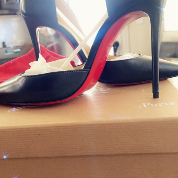 Christian Louboutin Iriza half d'Orsay Leather Sz 39 NIB - Picture 15 of 16